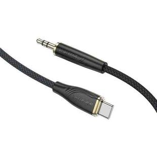 Borofone BL23 3.5mm to USB-C / Type-C Refinado AUX Audio Cable, Length:1m(Black)