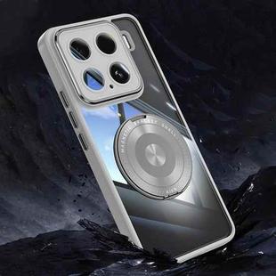 For Xiaomi 15 360 Holder MagSafe Acrylic Hybrid TPU Phone Case(Grey)