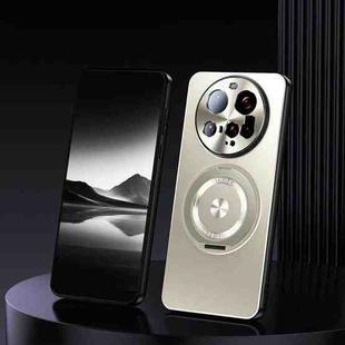 For Xiaomi 15 Ultra Rotating Holder Frosted Metal Phone Case(Titanium)