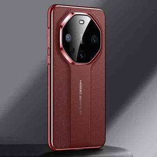 For Huawei Mate 60 Imitation Ultimate Design Plain Leather Phone Case(Red)