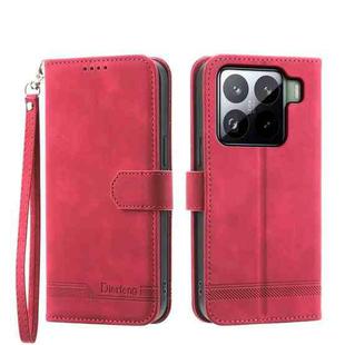 For Xiaomi 15 Pro Dierfeng Dream Line TPU Hybrid PU Leather Phone Case(Red)