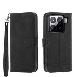 For Xiaomi 15 Pro Dierfeng Dream Line TPU Hybrid PU Leather Phone Case(Black)
