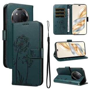 For Honor X9C 5G Global Dandelion Embossed Pattern Flip Leather Phone Case(Blue)