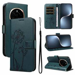 For Honor Magic7 5G Dandelion Embossed Pattern Flip Leather Phone Case(Blue)