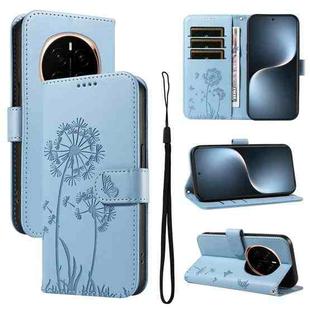 For Honor Magic7 5G Dandelion Embossed Pattern Flip Leather Phone Case(Sky Blue)