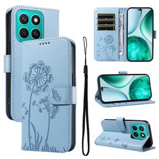 For Honor X8c 4G Global Dandelion Embossed Pattern Flip Leather Phone Case(Sky Blue)