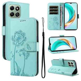 For Honor X6c / X6b / X6a / X5b Dandelion Embossed Pattern Flip Leather Phone Case(Green)