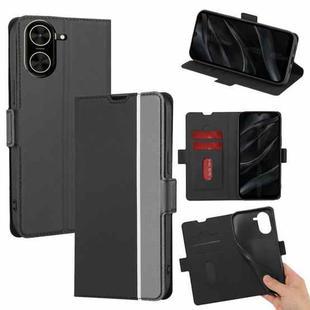 For Redmi A5 4G 171.7mm Twill Texture Side Button Leather Phone Case(Black)