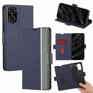 For Redmi A5 4G 171.7mm Twill Texture Side Button Leather Phone Case(Blue)