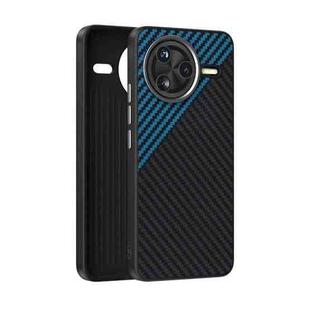 For Redmi K80 Pro ABEEL C Carbon Fiber Series 6D Micro Relief MagSafe Phone Case(Black Blue)