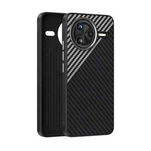 For Redmi K80 Pro ABEEL C Carbon Fiber Series 6D Micro Relief MagSafe Phone Case(Black Grey)