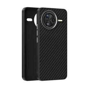 For Redmi K80 Pro Champion Edition ABEEL C Carbon Fiber Series 6D Micro Relief MagSafe Phone Case(Black)