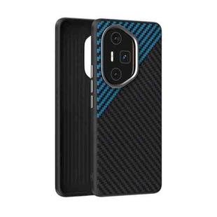 For Honor 300 Ultra ABEEL C Carbon Fiber Series 6D Micro Relief MagSafe Phone Case(Black Blue)