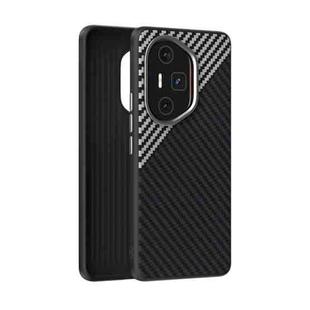 For Honor 300 Ultra ABEEL C Carbon Fiber Series 6D Micro Relief MagSafe Phone Case(Black Grey)