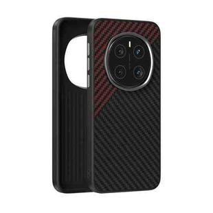 For Honor Magic7 ABEEL C Carbon Fiber Series 6D Micro Relief MagSafe Phone Case(Black Red)