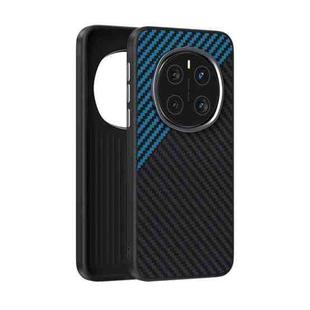 For Honor Magic7 ABEEL C Carbon Fiber Series 6D Micro Relief MagSafe Phone Case(Black Blue)