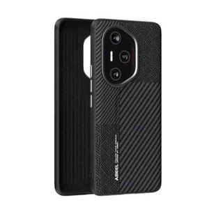 For Honor 300 Pro ABEEL 6D Micro Relief MagSafe Magnetic Phone Case(Carbon Fiber Black)