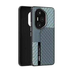 For Honor 300 Pro ABEEL 6D Micro Relief MagSafe Magnetic Phone Case(Carbon Fiber Blue)