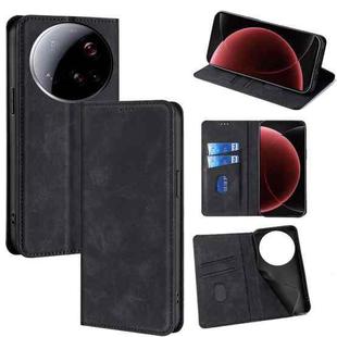 For Xiaomi 15 Ultra Skin Feel Magnetic Leather Phone Case(Black)