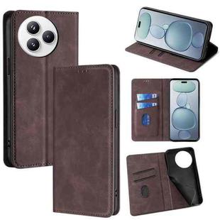 For Xiaomi Civi 5 Pro 5G Skin Feel Magnetic Leather Phone Case(Dark Brown)