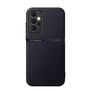 For Samsung Galaxy A52 5G Litchi Leather Magnetic Full Coverage Shockproof Phone Case(Black)