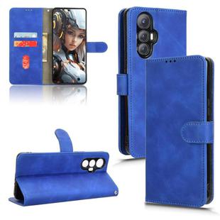 For Cubot Max 5 Skin Feel Magnetic Flip Leather Phone Case(Blue)