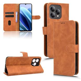 For Cubot A40 Skin Feel Magnetic Flip Leather Phone Case(Brown)