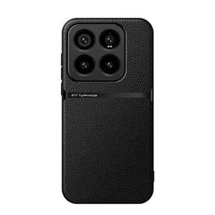 For Xiaomi 14 Pro Litchi Leather Magnetic Full Coverage Shockproof Phone Case(Black)