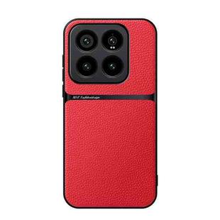 For Xiaomi 14 Pro Litchi Leather Magnetic Full Coverage Shockproof Phone Case(Red)