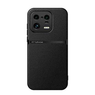 For Xiaomi 13 Pro Litchi Leather Magnetic Full Coverage Shockproof Phone Case(Black)