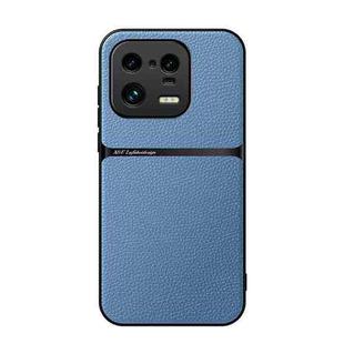 For Xiaomi 13 Pro Litchi Leather Magnetic Full Coverage Shockproof Phone Case(Blue)