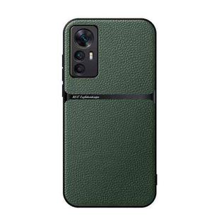 For Xiaomi 12 / 12S / 12X Litchi Leather Magnetic Full Coverage Shockproof Phone Case(Green)