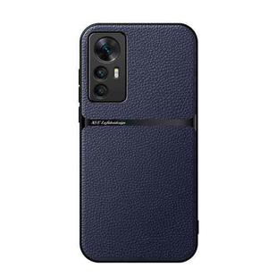 For Xiaomi 12 Pro / 12S Pro Litchi Leather Magnetic Full Coverage Shockproof Phone Case(Navy Blue)