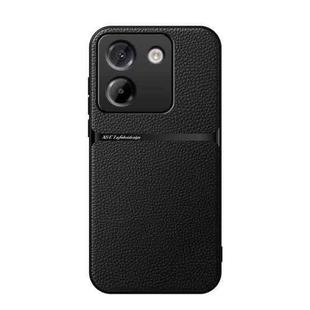 For Xiaomi Poco M7 Pro 5G Litchi Leather Magnetic Full Coverage Shockproof Phone Case(Black)