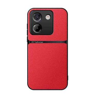 For Xiaomi Poco M7 Pro 5G Litchi Leather Magnetic Full Coverage Shockproof Phone Case(Red)