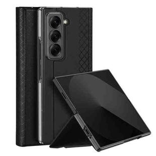 For Samsung Galaxy Z Fold Special DUX DUCIS Bril Series PU + TPU Phone Case(Black)