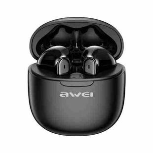 awei T68 ENC Noise Reduction Wireless Bluetooth Gaming Earphone(Black)