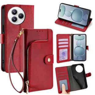 For Xiaomi Civi 5 Pro 5G Zipper Bag Leather Phone Case(Red)