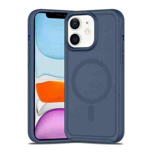 For iPhone 11 Shockproof MagSafe Armor PC Hybrid TPU Phone Case(Ink Blue)