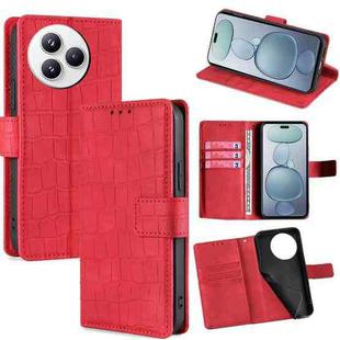 For Xiaomi Civi 5 Pro 5G Skin Feel Crocodile Magnetic Clasp Leather Phone Case(Red)