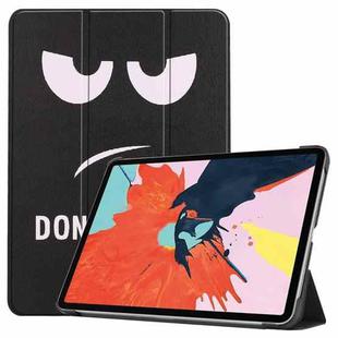 For iPad Air 11 2024 / 2022 / 2020 10.9 Colored Drawing Horizontal Flip Leather Case with Three-folding Holder & Sleep / Wake-up Function(Big Eye Me)