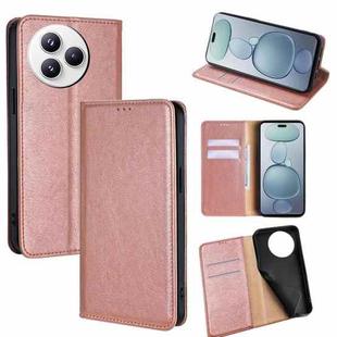 For Xiaomi Civi 5 Pro 5G Gloss Oil Solid Color Magnetic Leather Phone Case(Rose Gold)