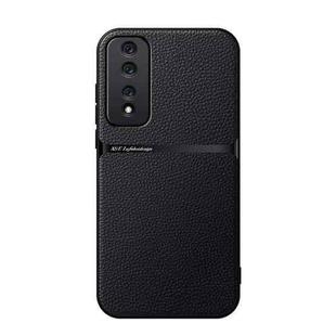 For Honor 80 GT Litchi Leather Magnetic Full Coverage Shockproof Phone Case(Black)