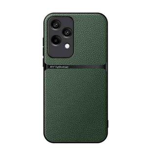 For Honor 200 Lite Global Litchi Leather Magnetic Full Coverage Shockproof Phone Case(Green)