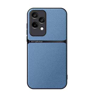 For Honor 200 Lite Global Litchi Leather Magnetic Full Coverage Shockproof Phone Case(Blue)