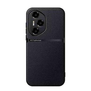 For Honor 300 Pro Litchi Leather Magnetic Full Coverage Shockproof Phone Case(Black)