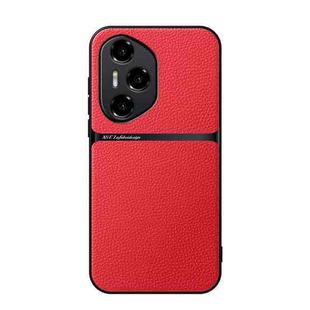 For Honor 300 Pro Litchi Leather Magnetic Full Coverage Shockproof Phone Case(Red)