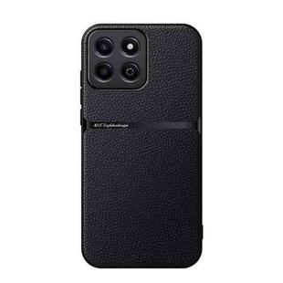 For Honor Play 60 Plus / 200 Smart Litchi Leather Magnetic Full Coverage Shockproof Phone Case(Black)