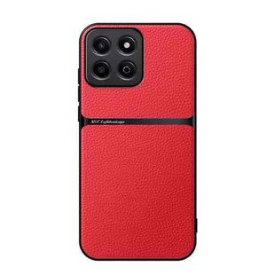 For Honor Play 60 Plus / 200 Smart Litchi Leather Magnetic Full Coverage Shockproof Phone Case(Red)