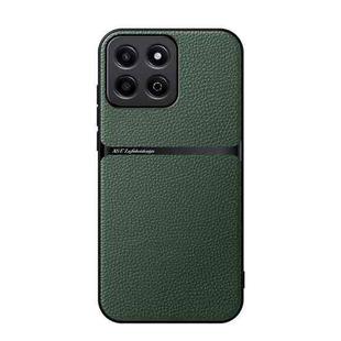 For Honor Play 60 Plus / 200 Smart Litchi Leather Magnetic Full Coverage Shockproof Phone Case(Green)